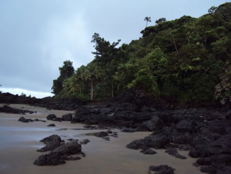 via hacia playa larga en El valle
