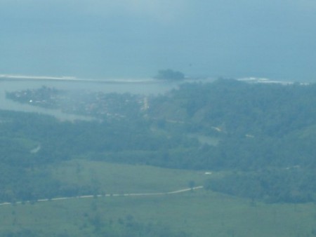 En un trayecto, desde el cielo
